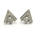 Boucles d'oreilles triangle diamant.
