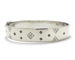 Bracelet diamant or blanc.