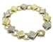 Bracelet diamants bicolore.