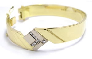 Bracelet esclave diamants.