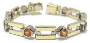 Bracelet grenat mandarin.