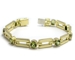 Bracelet grenat vert.