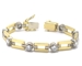Bracelet rivière diamants.