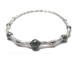 Collier joailleire bambou or gris