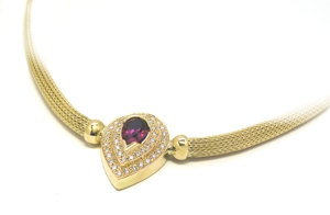 Collier tourmaline diamants - Niederländer