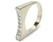 Demi alliance diamants taille princesse