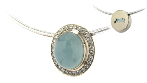 Pendentifs aigue marine