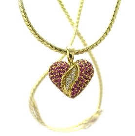 Pendentif coeur rubis - Niederländer