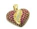 Pendentif coeur rubis