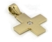 Pendentif croix diamant