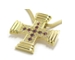 Pendentif croix rubis diamants