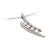 Pendentif diamant or gris