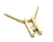 Pendentif diamant taille princesse.
