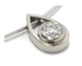 Pendentif diamant serti clos