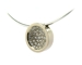 Pendentif diamants or blanc