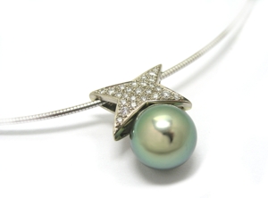 Pendentif coeur perle de Tahiti