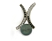 Pendentif perle diamants noirs