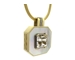 Pendentif quartz et nacre