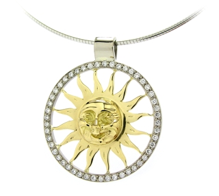 Pendentif soleil diamant - Niederländer.
