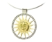 Pendentif soleil diamant.