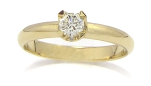 Solitaire diamant 0,30 carat.