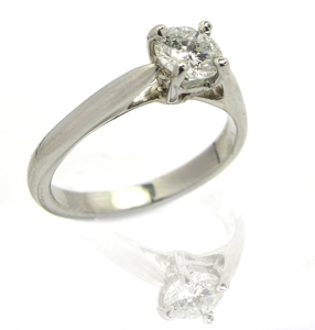 Solitaire diamant serti griffes