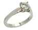 Solitaire diamant serti 4 griffes