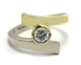 Solitaire diamant bicolore
