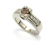 Solitaire diamant brun.