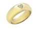 Solitaire diamant taille coeur