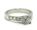 Solitaire diamants platine