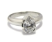 Solitaire diamant poire.