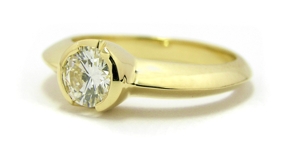 Solitaire diamant 0,76 carat.
