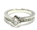 Solitaire diamant taille princesse