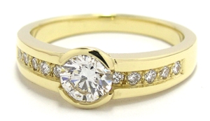 Solitaire diamant 0,50 carat.
