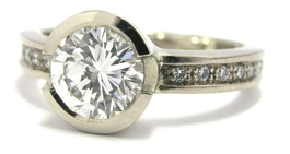 Bague de fiançailles diamant de 1 carat
