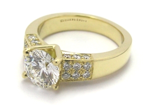 Solitaire diamant taille brillant